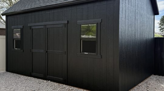 12 x 18 black shed